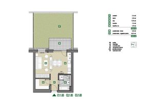 PNORF – novostavba 1i byt, 33 m2, terasa, kobka, pozemok 36 m2, Limbašská ul.