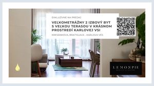 2 izbový byt Bratislava IV - Karlova Ves predaj